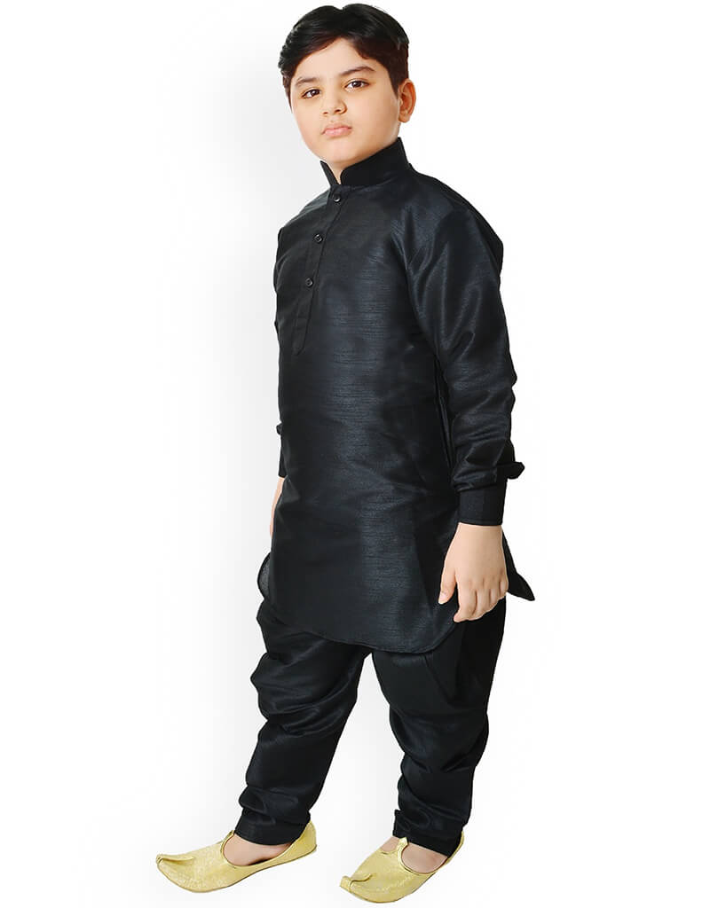 Brown Kurta Dhupion Silk Payjama main image 0