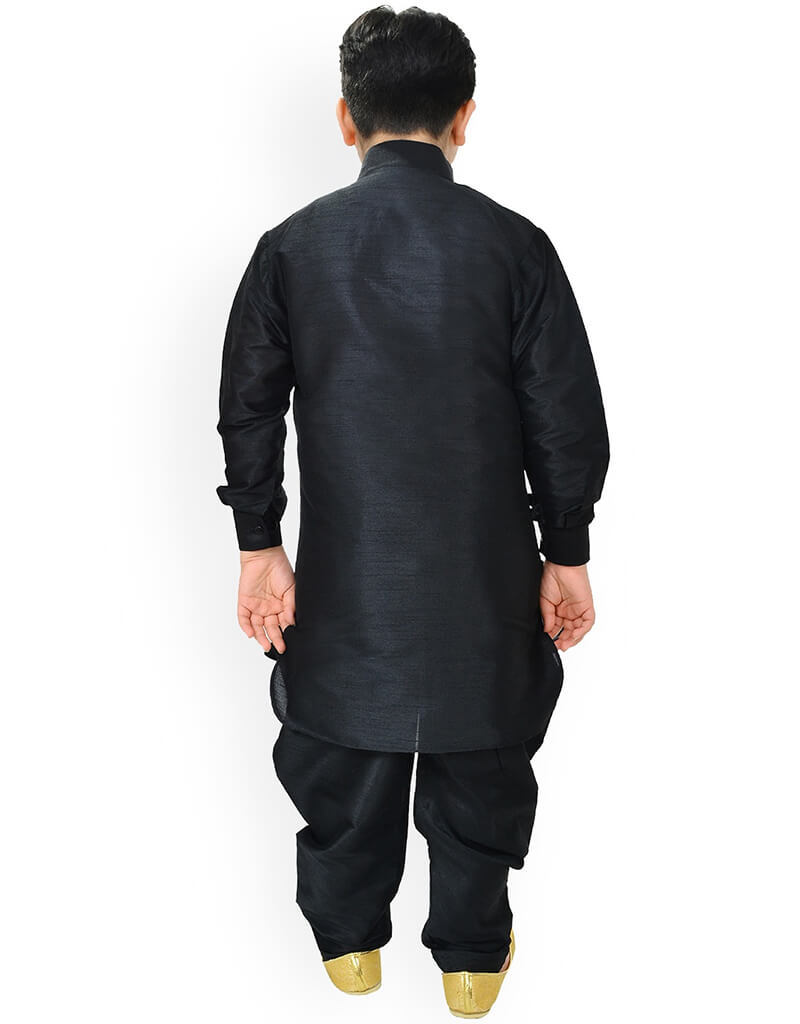 Maroon Kurta Dhupion Silk Payjama main image 1