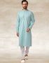 Green Kurta Hand Loomed In Rich Yarns Of Cotton Chudidaar