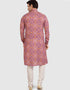 Rust Kurta Cotton Chudidaar Closure View