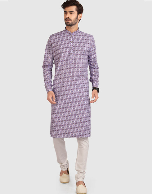 Light Purple Kurta Cotton Chudidaar