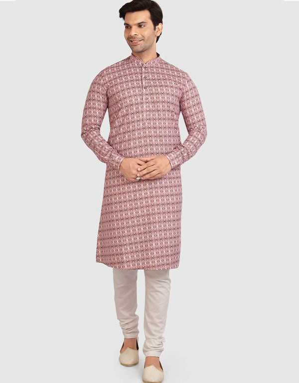 Pink Kurta Cotton Chudidaar