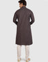 Black Kurta Cotton Chudidaar Closure View
