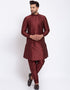Brown Kurta Dhupion Silk Chudidaar