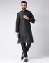 Black Kurta Dhupion Silk Chudidaar