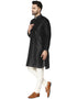 Black Kurta Dhupion Silk Chudidaar Closure View