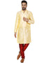 Cream Kurta Dhupion Silk Chudidaar