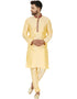 Cream Kurta Dhupion Silk Chudidaar