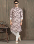 LIGHT BROWN Kurta COTTON PRINTED FABRIC Churidar Closure View