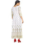 White 14 Kg Rayon Kurti Kurti Back View
