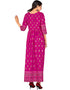Rose Pink 14 Kg Rayon Kurti Kurti Back View