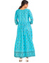 Sky Blue 14 Kg Rayon Kurti Kurti Back View