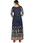 Navy Blue 14 Kg Rayon Kurti Kurti Back View