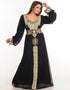Modern Black Georgette Hand Embroidery Party Wear Kaftan