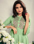 Pista 14 Kg Heavy Rayon Round Kurti Closure View