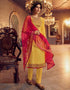 Yellow Georgette Lehenga Salwar Suits Closure View