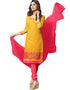 Yellow Cotton Chudidar Salwar Suits