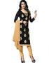 Black Cotton Chudidar Salwar Suits
