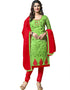Light Green Cotton Chudidar Salwar Suits