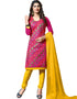 Pink Cotton Chudidar Salwar Suits