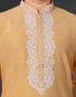 Yellow Kurta Polysilk Chudidar Closure View