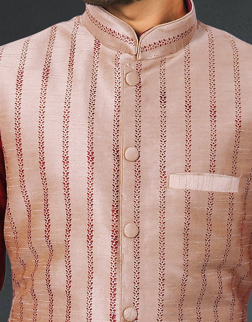 Red Kurta Polysilk Chudidar Closure View