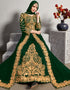 Green Real Georgette Anarkali Salwar Suit