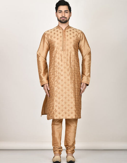 Chiku Kurta Dhupion Silk Payjama