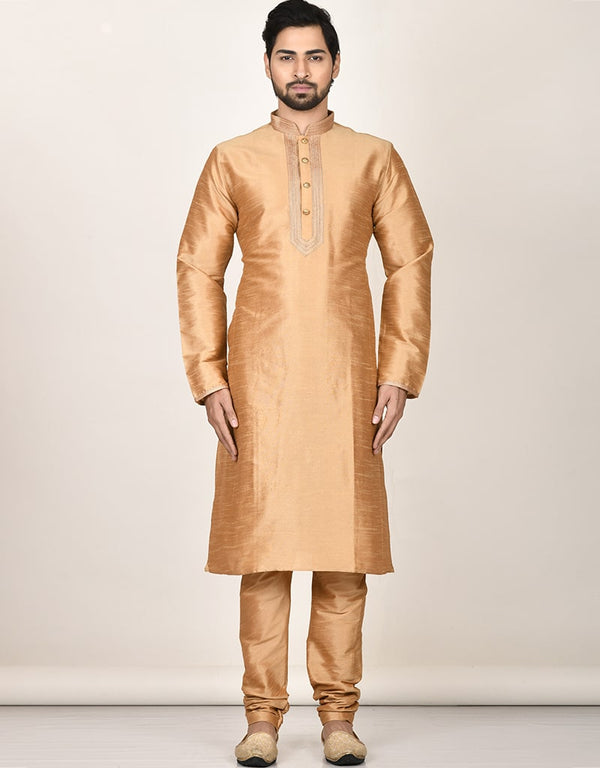 Chiku Kurta Dhupion Silk Payjama