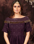 Purple Georgette Lehenga Suit Salwar Kameez