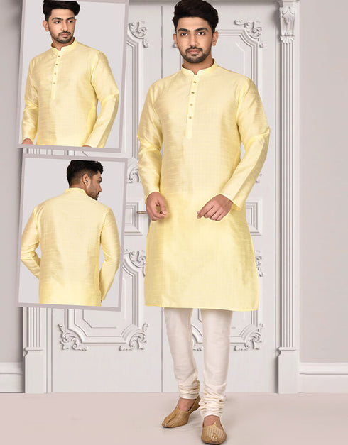 Light beige Kurta Cotton Churidar