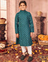 Teal Kurta Pajama Pure Cotton