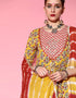 Yellow Pure Cotton Sharara Suit Back View
