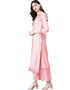 Pink Poly Silk Palazzo Suit Closure View
