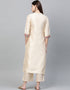 White Poly Silk Palazzo Suit Back View