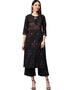 Black Poly Silk Palazzo Suit