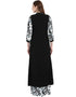 Black Rayon Palazzo Straight Back View