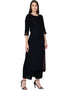 Black Rayon Palazzo Straight