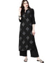 Black Rayon Palazzo Straight