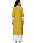 Yellow Rayon Palazzo Straight Back View