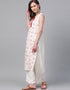 White Rayon Palazzo Straight Closure View