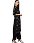 Black Cotton Palazzo Straight Closure View