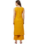 Yellow Rayon Palazzo Straight Back View