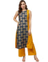 Yellow Rayon Palazzo Straight