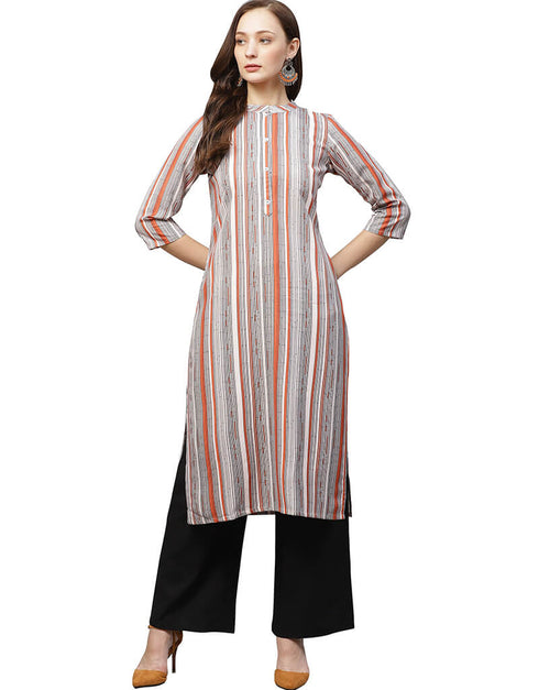 White Rayon Palazzo Straight