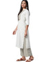 White Rayon Palazzo Straight Closure View