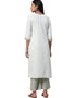 White Rayon Palazzo Straight Back View