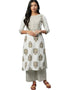 White Rayon Palazzo Straight