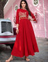 Maroon 14 Kg Heavy Rayon Anarkali Kurti