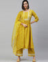 Yellow Ruby Cotton Palazzo Suit